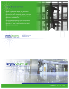 Brophy Services Company Brochure