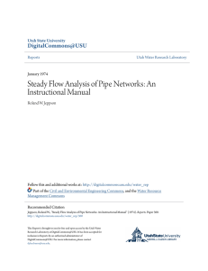 Steady Flow Analysis of Pipe Networks: An