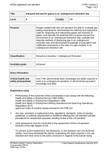 NZQA registered unit standard 21281 version 3 Page 1 of 5 Title