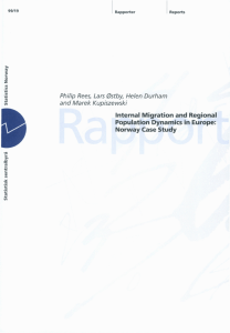 Internal Migration and Regional Populatioj Dtnamics in Europe