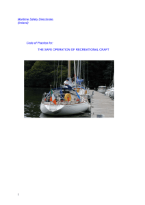 1 Maritime Safety Directorate. (Ireland) Code of Practice for: THE