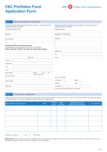 Application form - BMO Global Asset Management