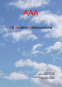 Aviation Abbreviations