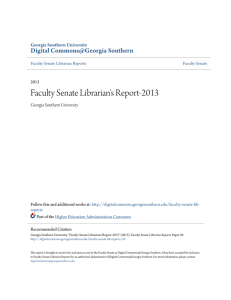 Librarian`s Report-2013 - Digital Commons@Georgia Southern