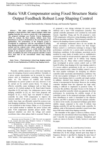 Static VAR Compensator using Fixed Structure Static Output