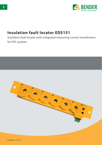 Insulation fault locator EDS151