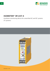 isometer® ir125y-4 - Bender Benelux BV