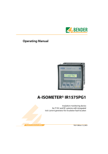 A-ISOMETER® IR1575PG1