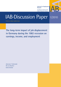 The long-term impact of job displacement in Germany