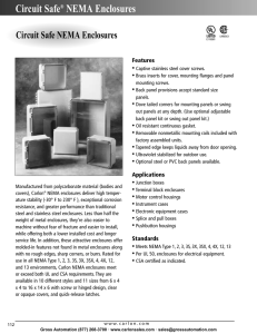 Circuit Safe NEMA Enclosures