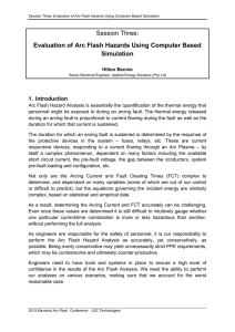 Session Three: Evaluation of Arc Flash Hazards Using Computer