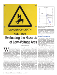 Evaluating the Hazards of Low-Voltage Arcs