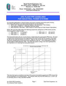 arc flash ppe guidelines for industrial power systems - Qual