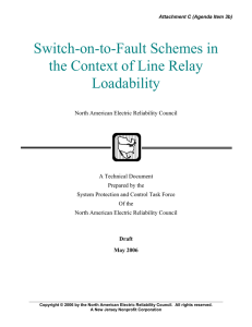 Switch-on-to-Fault Schemes in the Context of Line Relay Loadability