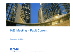 IAEI Meeting – Fault Current