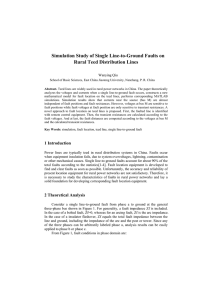 Simulation Study of Single Line-to