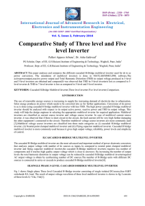 Comparative Study of Three level and Five level Inverter