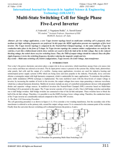 Multi-State Switching Cell for Single Phase Five