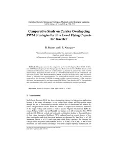 Comparative Study on Carrier Overlapping PWM Strategies for Five