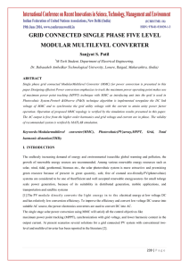 GRID CONNECTED SINGLE PHASE FIVE LEVEL MODULAR