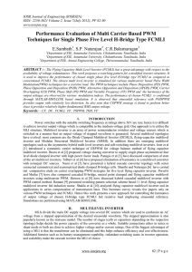 Performance Evaluation of Multi Carrier Based PWM