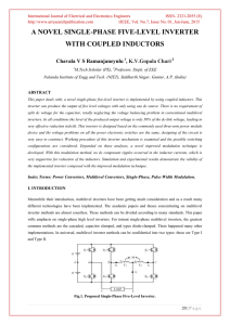 a novel single-phase five-level inverter with coupled inductors