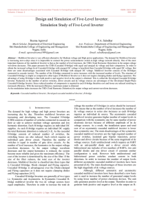 Design and Simulation of Five-Level Inverter