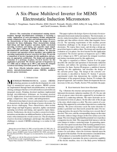 A Six-Phase Multilevel Inverter for MEMS Electrostatic Induction