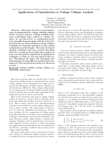 Applications of Optimization to Voltage Collapse Analysis