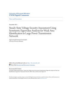Steady-State Voltage Security Assessment Using Symmetric