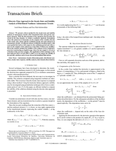 A discrete-time approach to the steady