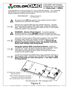 ColorDMD LED Installation Instructions DE SEGA Rev1