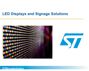 STMicroelectronics - LED Displays and Signage Solutions