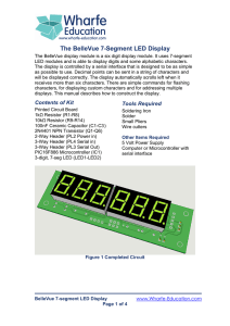 The BelleVue 7-Segment LED Display