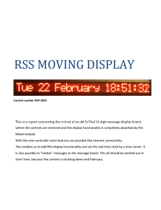 RSS MOVING DISPLAY