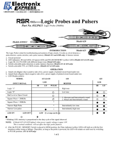 Logic Probes and Pulsers Part No. 01LP611 Logic Probe (20MHz)