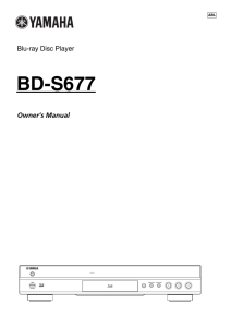 BD-S677 Owner`s Manual