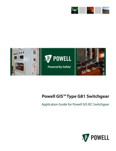 Powell GIS TYpe 81 Switchgear Application Guide