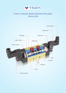 5 Port, 2 Position Double Solenoid Inline Valve (Series 524)