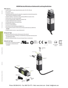 IDEC HS5E Series Miniature Solenoid Locking Switches