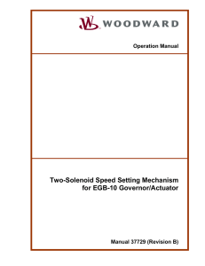 Two-Solenoid Speed Setting Mechanism for EGB