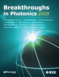 Breakthroughs in Photonics 2009