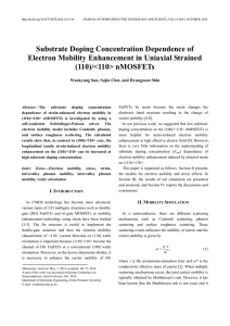 Substrate Doping Concentration Dependence of Electron