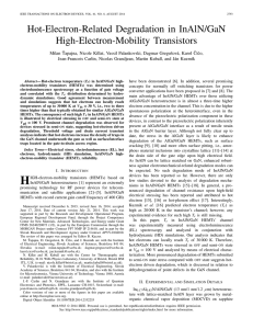 Hot-Electron-Related Degradation in InAlN/GaN High