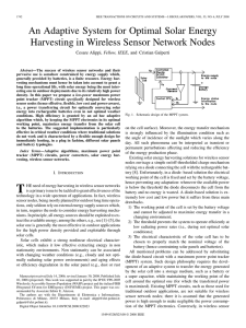 An Adaptive System for Optimal Solar Energy Harvesting in Wireless