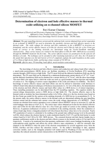 Determination of electron and hole effective masses in thermal oxide