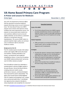 VA Home Based Primary Care Program