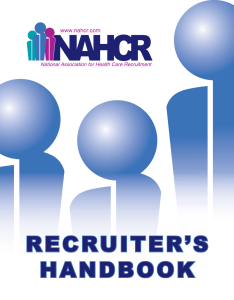 Recruiter`s Handbook Table of Contents