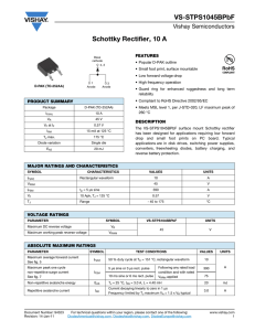 Schottky Rectifier, 10 A VS-STPS1045BPbF