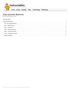 Instructables.com - Easy Hydraulic Machines